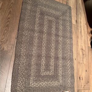 Braided‎ Greenish & tan Area Rug 27”X 48” rectangle